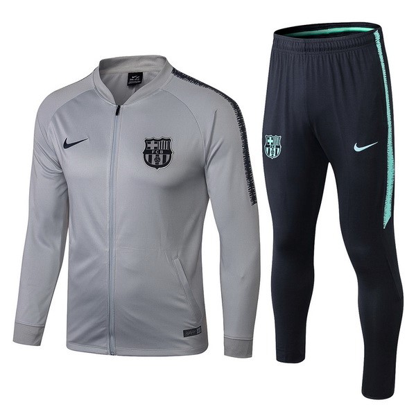 Survetement Football Barcelone 2018-19 Gris Clair